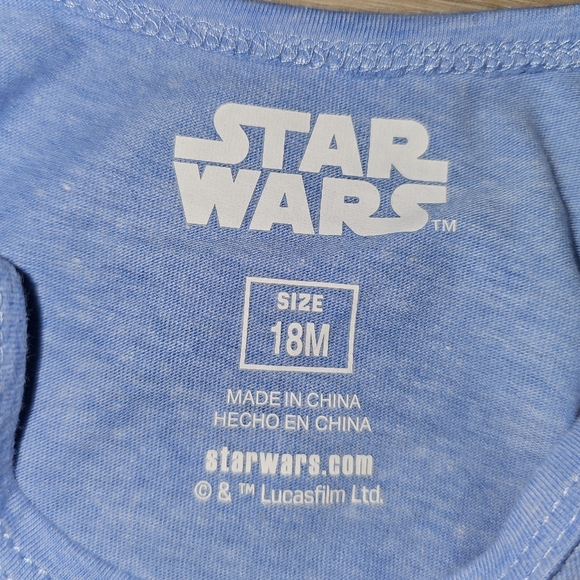 New with tags Star wars birthday boy onesie body suit 18 months - Picture 2 of 3